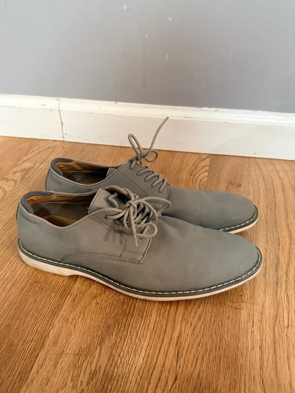 Goodfellow & Co Gray Lace-Up Derby Shoes